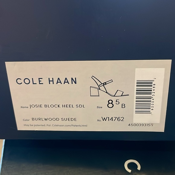 Elegant Cole Hahn Blush Pink Block Heel Sandals - Picture 5 of 5